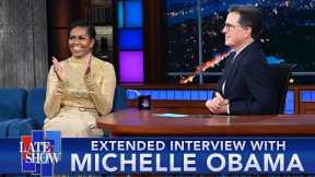 Michelle Obama x Colbert - EXTENDED INTERVIEW