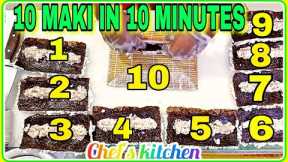 Making 10 maki in 10 minutes