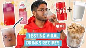 TESTING *VIRAL* DRINK RECIPES | SHOCKING RESULTS 🤯 TIK TOCK VIRAL RECIPES