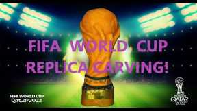 ⚽Qatar 2022 FIFA World Cup⚽- Chef carves a World Cup Trophy Replica using only two vegetables!