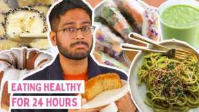 @BuzzFeedIndia PUT ME ON DIET FOR 24 HOURS| EATING HEALTHY FOR A DAY |. FOOD CHALLENGE