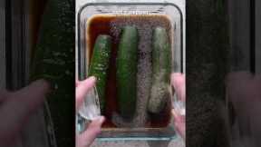 Asian Accordion Cucumber Salad #shorts