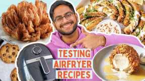 TESTING VIRAL AIR FRYER RECIPES 😱 QUICK AND EASY! DO THEY WORK? TESTED BY SHIVESH