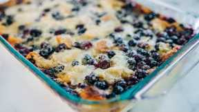 Go Southern with Blueberry Bread Pudding + Bourbon Sauce