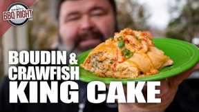 Spicy & Delicious Crawfish & Boudin King Cake