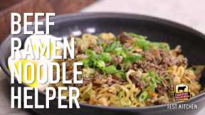 Beef Ramen Noodle Helper
