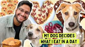 MY DOG DECIDES WHAT I EAT IN A DAY FOR VALENTINES ♥️ ft YODA | WHAT I ATE ON VALENTINES DAY