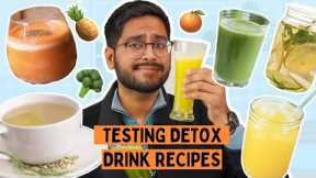 OMG😂 TESTING DETOX DRINK RECIPES 🤢 DO THEY TASTE GOOD? Viral Detox Drink Recipes