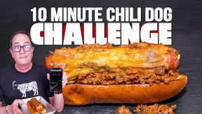 MAX PUTS ME TO THE TEST… (10 MINUTE CHILI CHEESE DOG CHALLENGE) | SAM THE COOKING GUY