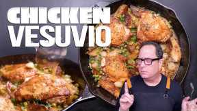 THE BEST ONE PAN CHICKEN DINNER - CHICKEN VESUVIO! | SAM THE COOKING GUY