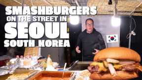 WE TOOK OVER A STREET CART IN SEOUL, SOUTH KOREA AND MADE SMASHBURGERS! | SAM THE COOKING GUY