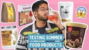 TESTING COOL SUMMER FOOD PRODUCTS AND A BRAND NEW ICECREAM!  😱😱 HONEST REACTIONS!! TESTED BY SHIVESH