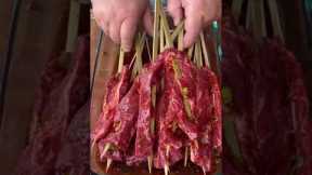 spicy thai steak on a stick | HowToBBQRight Shorts