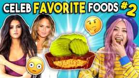 Trying Celebrity Favorite Foods | People Vs. Food