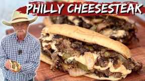 Classic Philly Cheesesteak with a Cowboy Twist! Plus Homemade Cheese Sauce