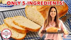 5-Ingredient No Knead Sandwich Bread