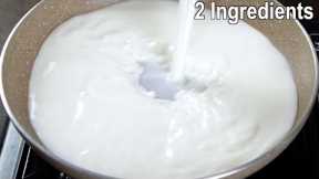 Do you have Milk & Sugar at home? Try this simple Milk Dessert !!