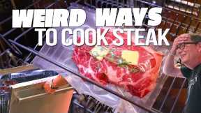 WEIRD WAYS TO COOK STEAK (WITH UNEXPECTED RESULTS...) | SAM THE COOKING GUY
