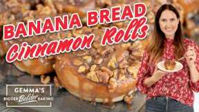 Upside-Down Banana Bread Cinnamon Rolls Recipe