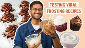 *OMG* 😲 EPIC RESULTS || TRYING THE MOST *VIRAL* FROSTING RECIPES ON INTERNET