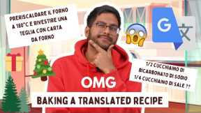 TRIED BAKING A CHRISTMAS DESSERT WITH A TRANSLATED RECIPE😱 CRAZY BAKING CHALLENGE