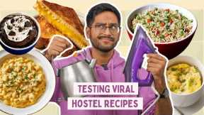 TESTING VIRAL HOSTEL RECIPES | DO THESE RECIPES WORK😱😱?? TESTED BY SHIVESH