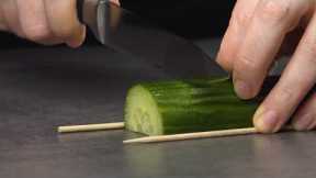 Cut The Cucumber Just So & It Becomes A Work Of Art