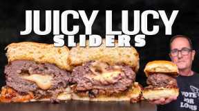 THE BEST JUICY LUCY (STUFFED BURGER) SLIDERS | SAM THE COOKING GUY
