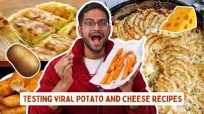 TESTING *VIRAL* POTATO & CHEESE RECIPES | CRAZY RECIPES 😂 DID I LIKE ANYTHING ??
