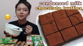 CONDENSED MILK CHOCOLATE TRUFFLES (2 INGREDIENTS ONLY) | Philippines