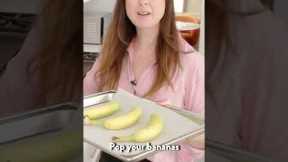 How to Ripen Bananas QUICK! #bakingtips