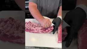 how to remove membrane from ribs  #howtobbqright #bbqribs #ribs