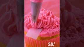 Write secret messages in your cupcakes with this hack #shorts #soyummy #dessertideas