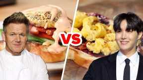 Gordon Ramsay Vs. J-Hope: Who Makes The Best Breakfast Sandwich? • Celebrity Recipe Royale