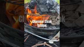 Steak Grilling On a Charcoal BBQ | Step-by-Step Guide + Pro Tips #carnivore #short #shorts