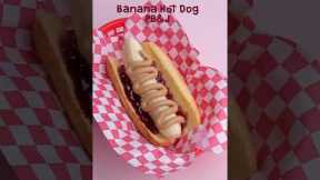Peanut butter and jelly... on a banana hot dog?