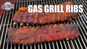 Barbecue Ribs on a Gas Grill