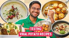 MY LOVE FOR POTATOES GOT ME TO TRY *VIRAL POTATO* RECIPES 😳 WHAT DID I LIKE ?