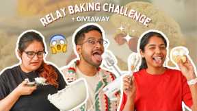 BAKING RELAY CHALLENGE FT - MY TEAM...DID WE SUCCEED? + GIVEAWAY 😱 FOOD CHALLENGE MONTH ep 5