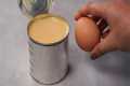 If you have condensed milk and egg at 