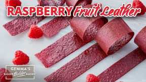 3-Ingredient Raspberry Fruit Leather Recipe (Easy Fruit Roll-Ups) ❤️